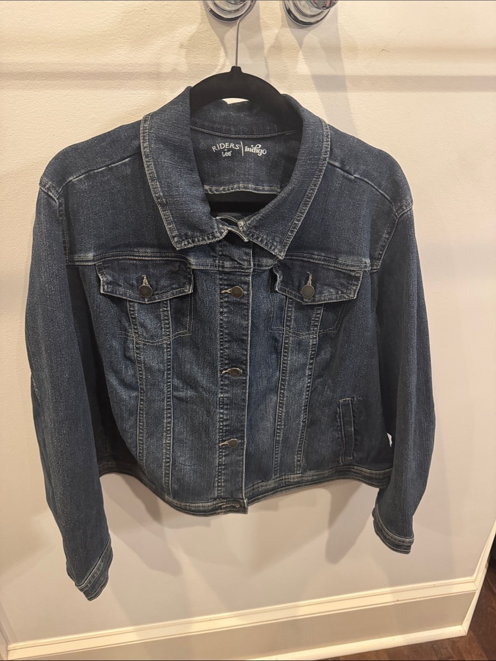 Riders by Lee Indigo Blue Denim Jacket with Button Front